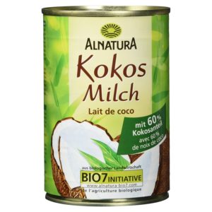 Alnatura Bio Kokosmilch, vegan, 6er Pack (6 x 400 ml